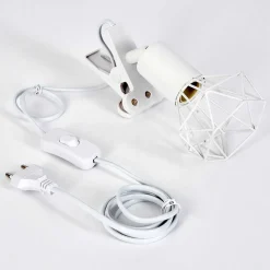 Lampe A Clipper Baripada Blanc, 1 Lumiere