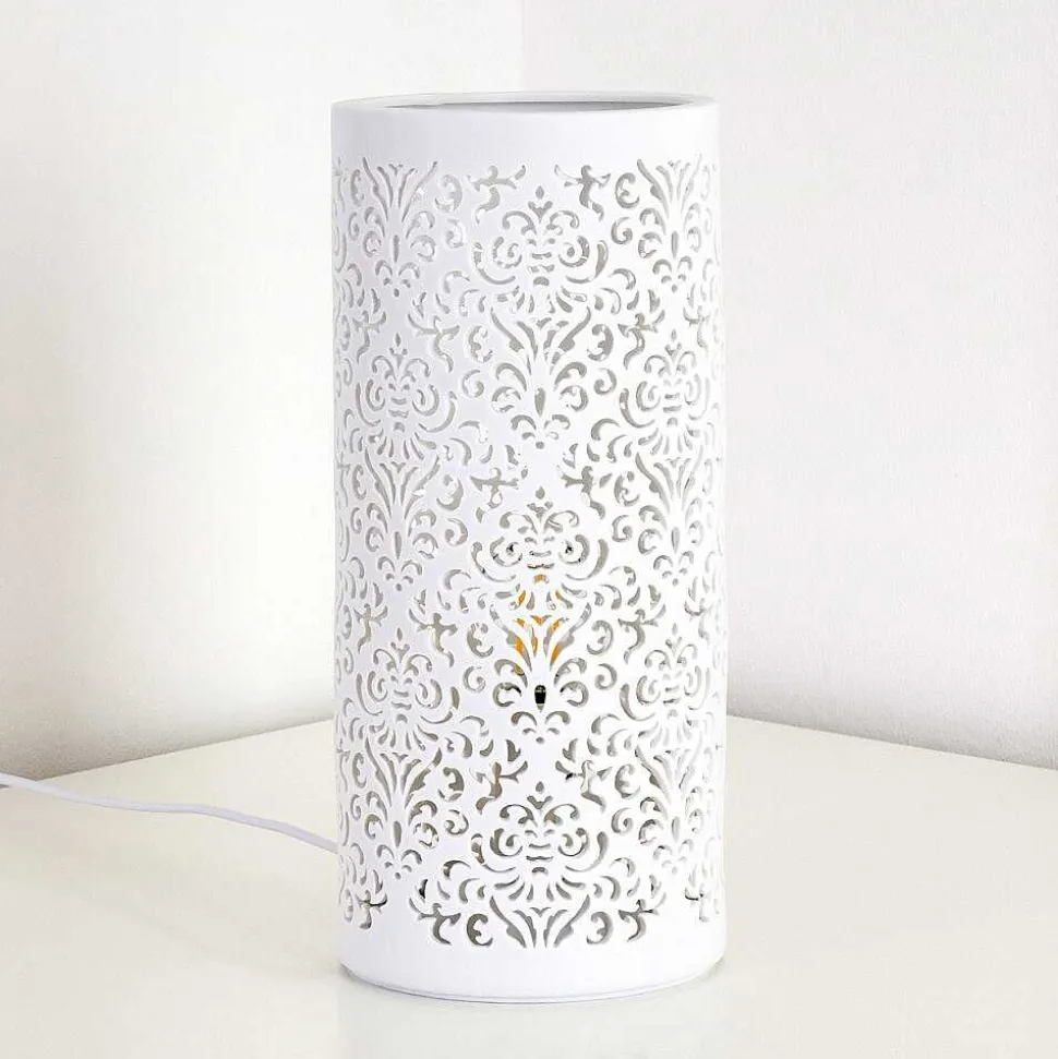 Lampe A Poser Aberjona Blanc, 1 Lumiere