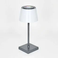Lampe A Poser Burzaco Led Anthracite, 1 Lumiere, Changeur De Couleurs