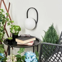 Lampe A Poser Fair Led Noir, 1 Lumiere, Changeur De Couleurs