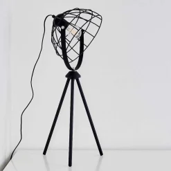 Lampe A Poser Flambeau Noir, 1 Lumiere