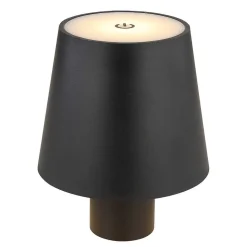 Lampe A Poser Globo Vannie Led Noir, Blanc, 1 Lumiere