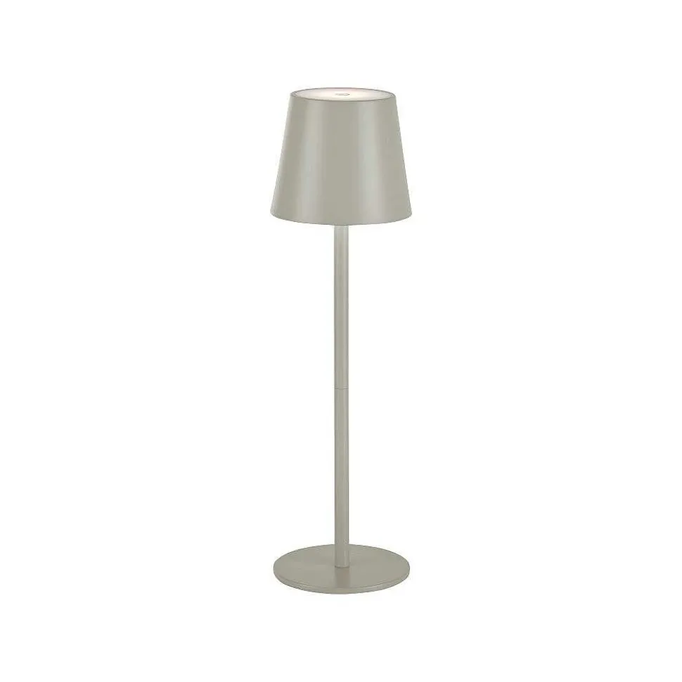 Lampe A Poser Leuchten Direkt Euria Led Gris, 1 Lumiere
