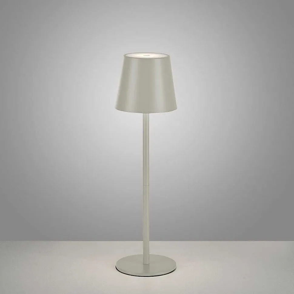 Lampe A Poser Leuchten Direkt Euria Led Gris, 1 Lumiere