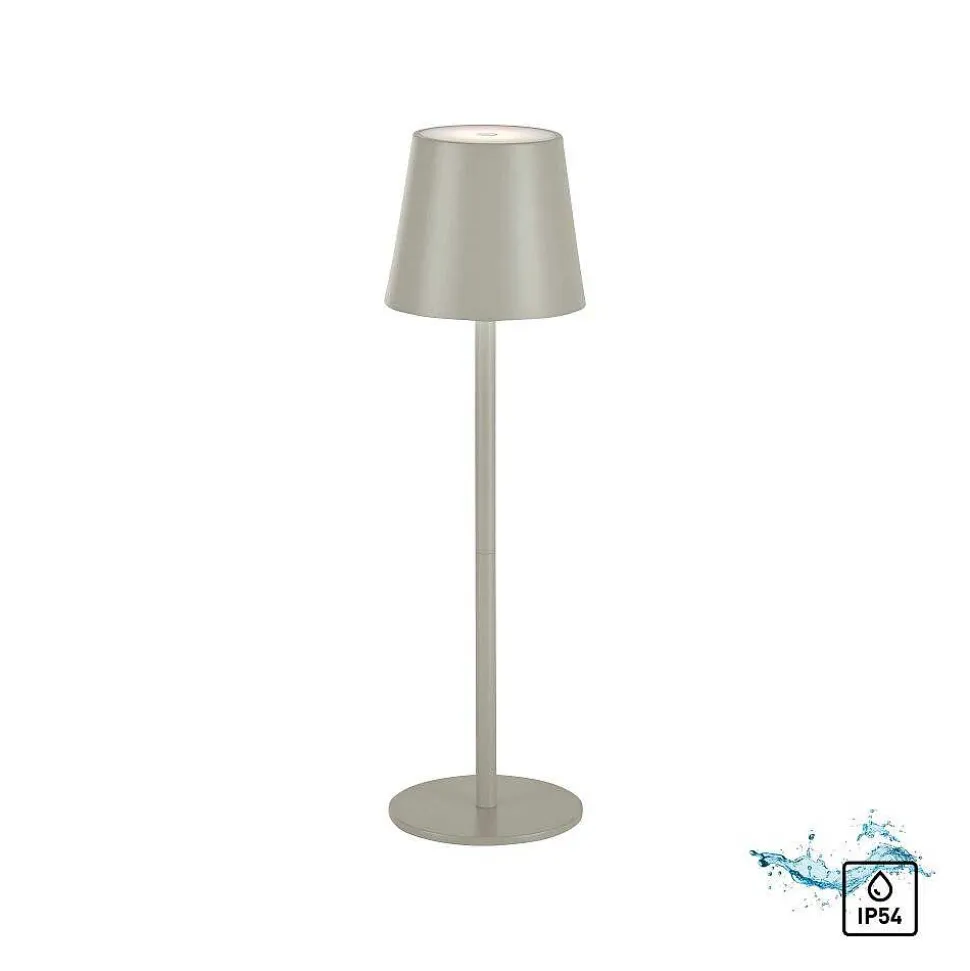 Lampe A Poser Leuchten Direkt Euria Led Gris, 1 Lumiere