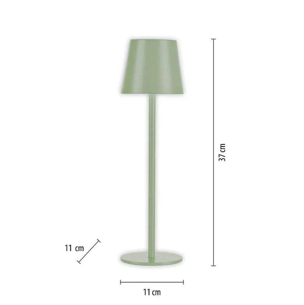 Lampe A Poser Leuchten-Direkt Euria Led Vert, 1 Lumiere