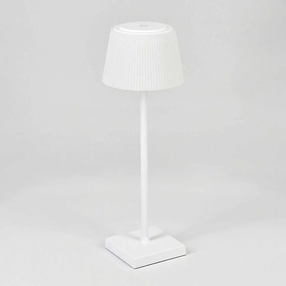 Lampe A Poser Longchamps Led Blanc, 1 Lumiere