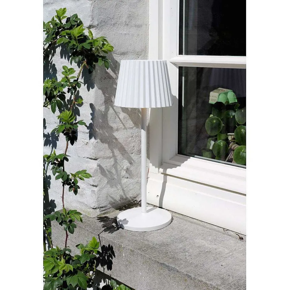 Lampe A Poser Lucide Justine Led Blanc, 1 Lumiere