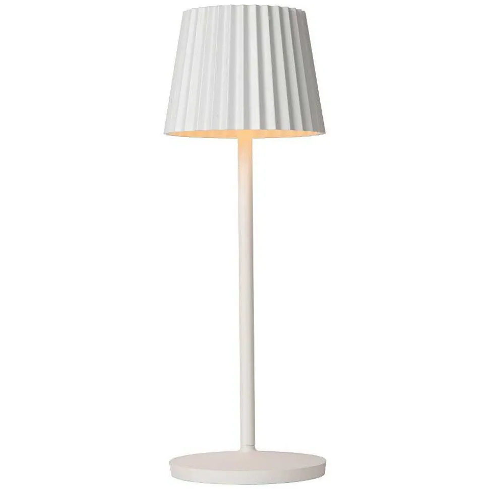 Lampe A Poser Lucide Justine Led Blanc, 1 Lumiere