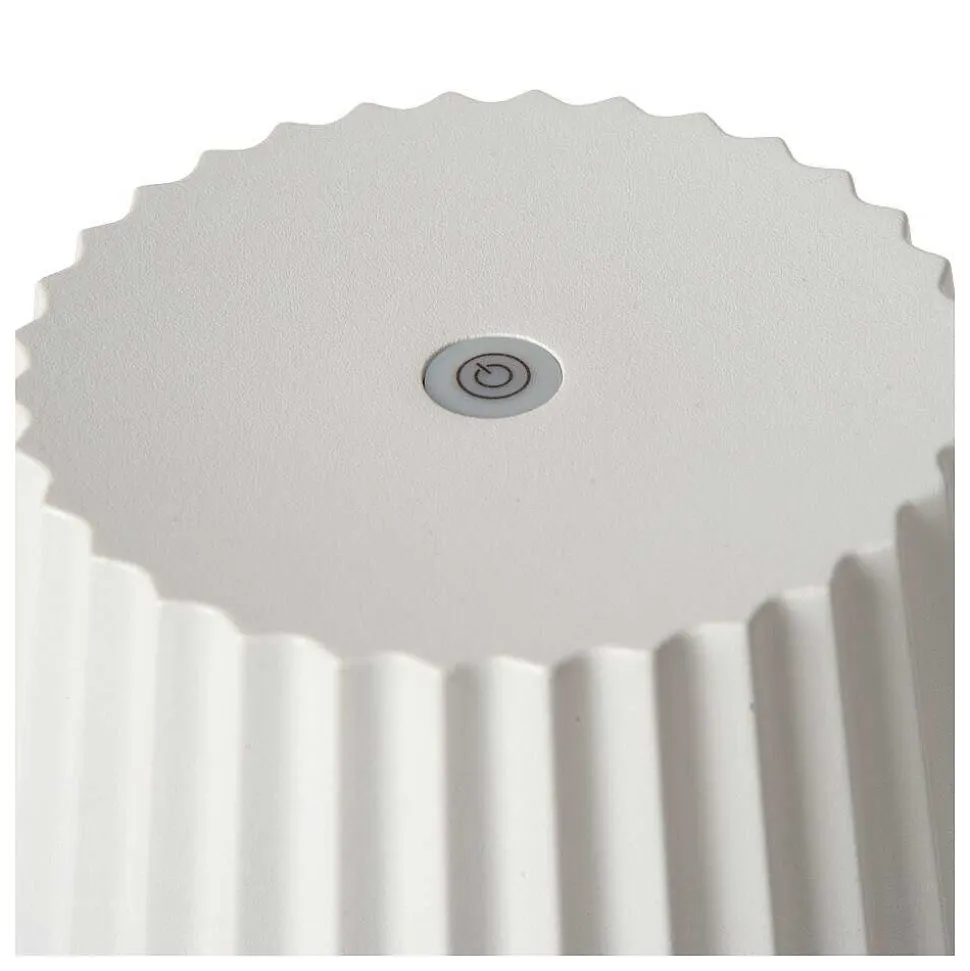 Lampe A Poser Lucide Justine Led Blanc, 1 Lumiere