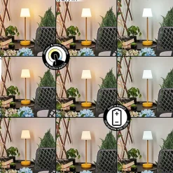 Lampe A Poser Maza Led Jaune, 1 Lumiere