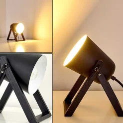 Lampe A Poser Novilly Noir, 1 Lumiere