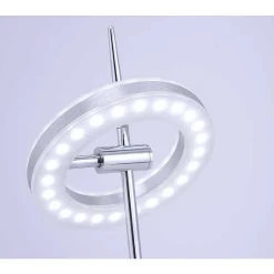 Lampe A Poser Paul Neuhaus Q-Amy Led Acier Inoxydable, 2 Lumieres, Telecommandes