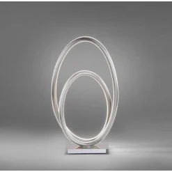Lampe A Poser Paul Neuhaus Q-Nevio Led Nickel Mat, 1 Lumiere, Telecommandes