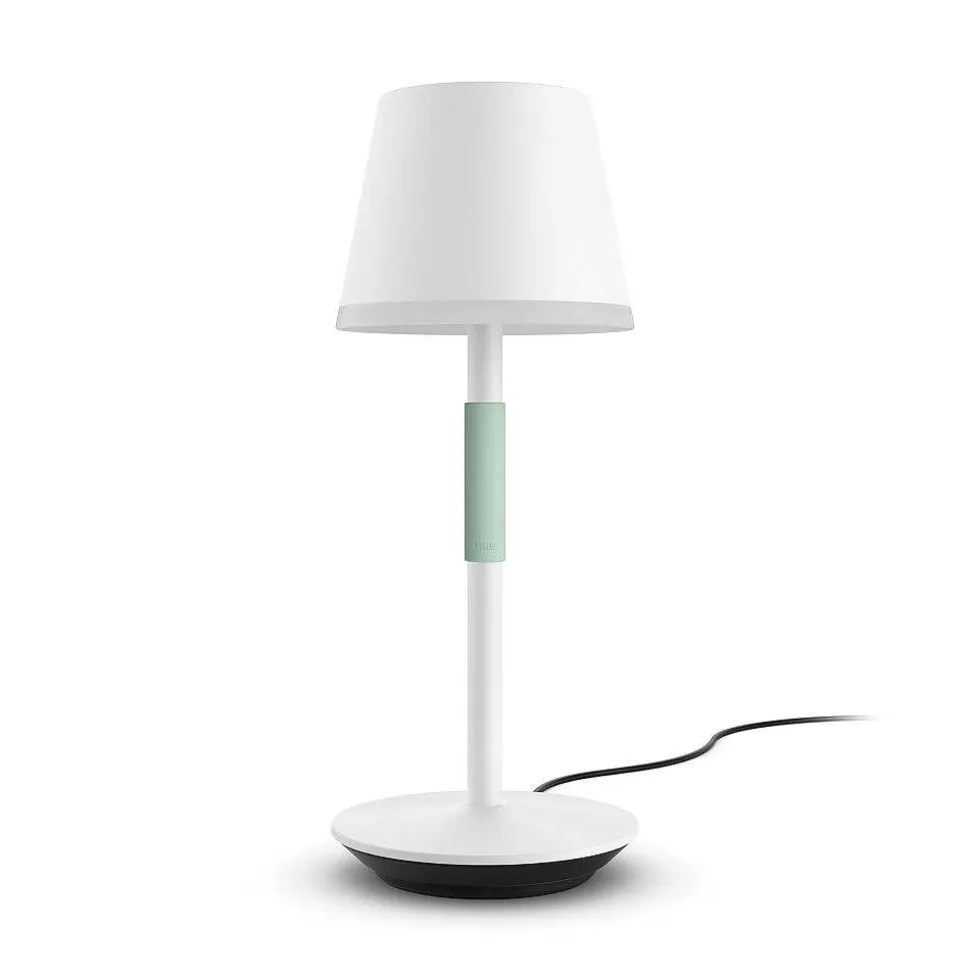 Lampe A Poser Philips Hue Go Led Vert, Blanc, 1 Lumiere, Changeur De Couleurs