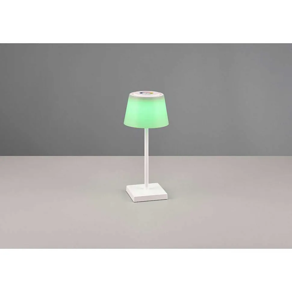 Lampe A Poser Reality Sanchez Led Blanc, 1 Lumiere, Changeur De Couleurs