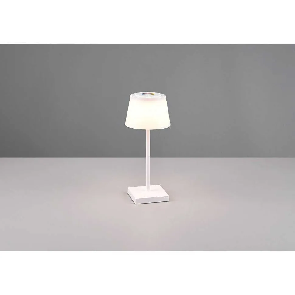Lampe A Poser Reality Sanchez Led Blanc, 1 Lumiere, Changeur De Couleurs