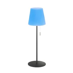 Lampe A Poser Schoner Wohnen-Kollektion Talent Led Anthracite, 1 Lumiere, Telecommandes, Changeur De Couleurs