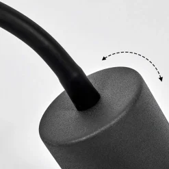 Lampe A Prise Electrique Javel Noir, 1 Lumiere