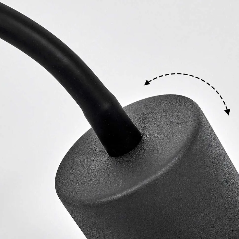 Lampe A Prise Electrique Javel Noir, 1 Lumiere