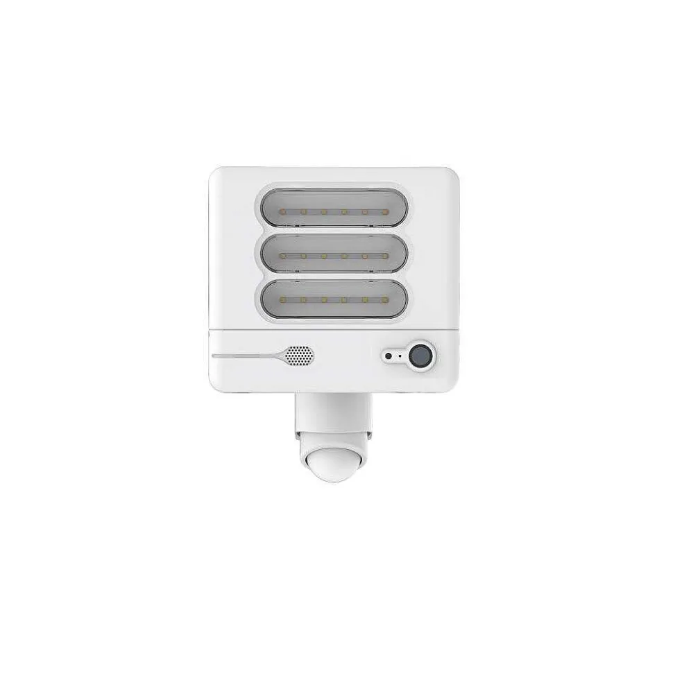 Lampe Avec Camera Lutec Esa Led Blanc, 1 Lumiere, Detecteur De Mouvement