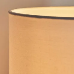 Lampe De Table Akrema Ecru, Noir, 1 Lumiere