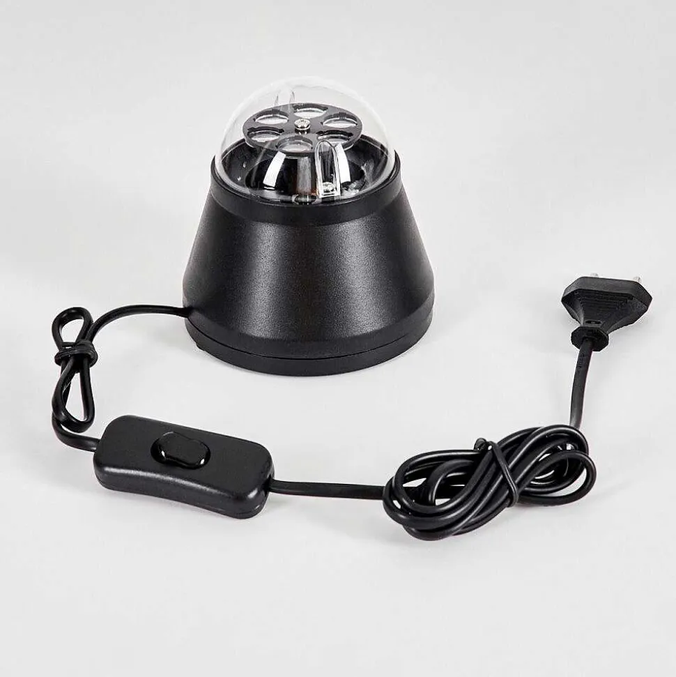 Lampe De Table Atabueira Led Noir, 1 Lumiere, Changeur De Couleurs