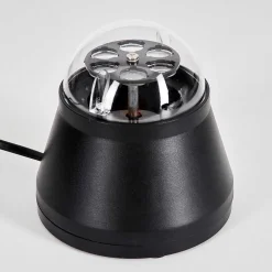 Lampe De Table Atabueira Led Noir, 1 Lumiere, Changeur De Couleurs