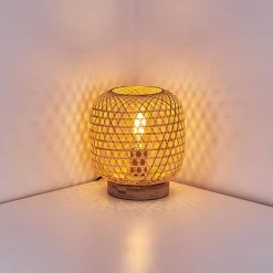 Lampe De Table Batumi Brun, 1 Lumiere