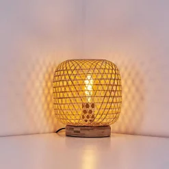 Lampe De Table Batumi Brun, 1 Lumiere