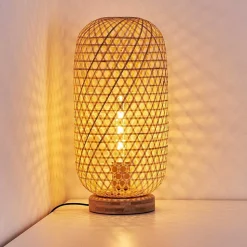 Lampe De Table Batumi Brun, 1 Lumiere