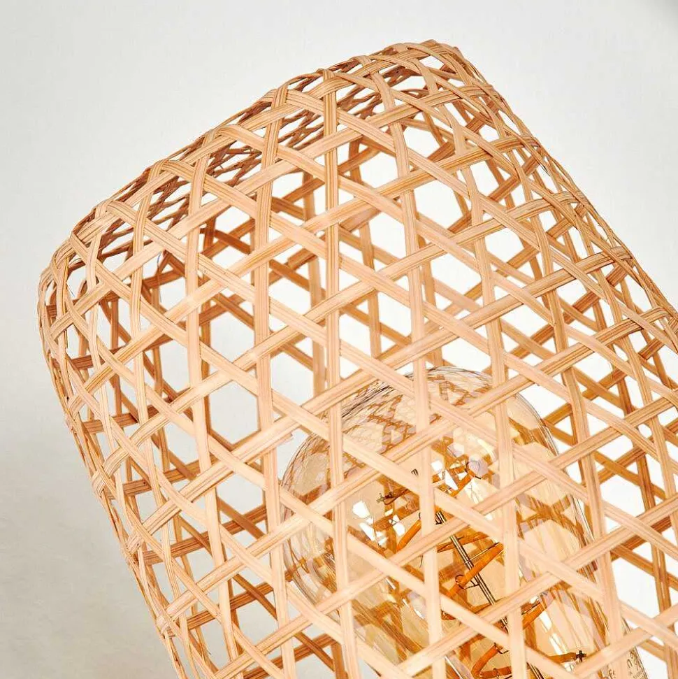 Lampe De Table Bauro Ecru, Noir, 1 Lumiere