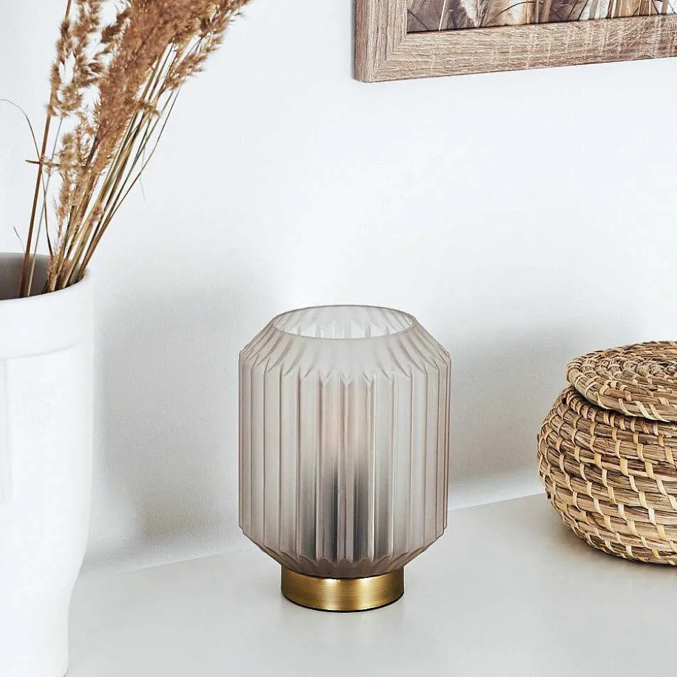 Lampe De Table Briel Laiton, 1 Lumiere