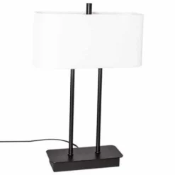 Lampe De Table By Rydens Luton Noir, 2 Lumieres