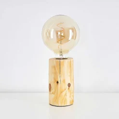 Lampe De Table Canedo Brun, 1 Lumiere