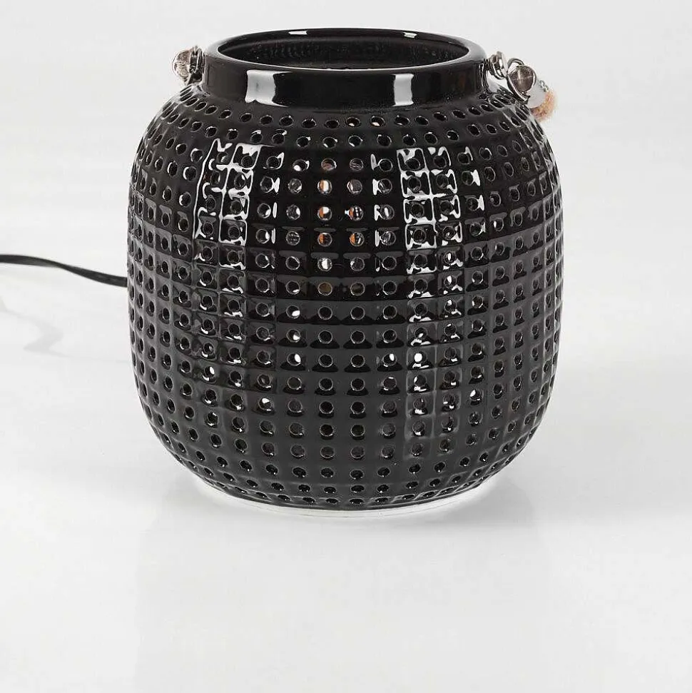 Lampe De Table Catasel Ecru, Noir, 1 Lumiere