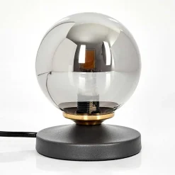 Lampe De Table Chehalis Laiton, Noir, 1 Lumiere