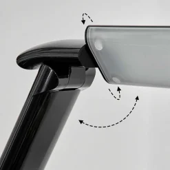 Lampe De Table Chozendo Led Noir, 1 Lumiere