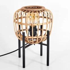 Lampe De Table Combeima Noir, 1 Lumiere