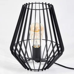 Lampe De Table Emporia Noir, 1 Lumiere