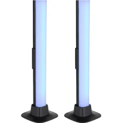 Lampe De Table Globo Polliver Led Noir, 1 Lumiere, Changeur De Couleurs