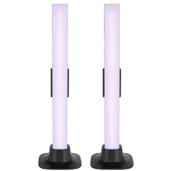 Lampe De Table Globo Polliver Led Noir, 1 Lumiere, Changeur De Couleurs