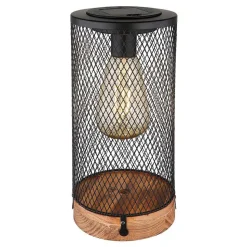 Lampe De Table Globo Solar Led Ecru, Noir, 1 Lumiere