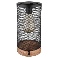 Lampe De Table Globo Solar Led Ecru, Noir, 1 Lumiere
