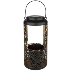 Lampe De Table Globo Solar Led Noir, 1 Lumiere