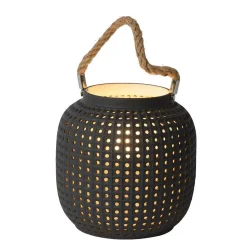 Lampe De Table Lucide Safiya Gris, 1 Lumiere