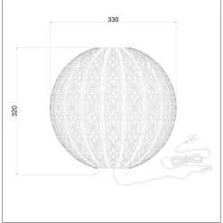 Lampe De Table Lucide Tahar Noir, 1 Lumiere