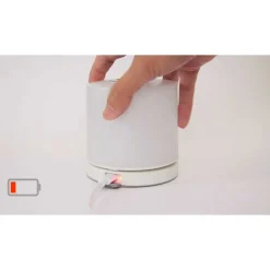 Lampe De Table Lutec Noma Led Blanc, 1 Lumiere, Changeur De Couleurs