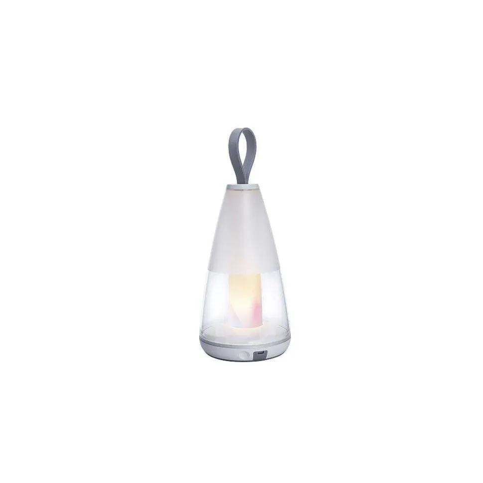 Lampe De Table Lutec Pepper Led Blanc, 1 Lumiere, Changeur De Couleurs