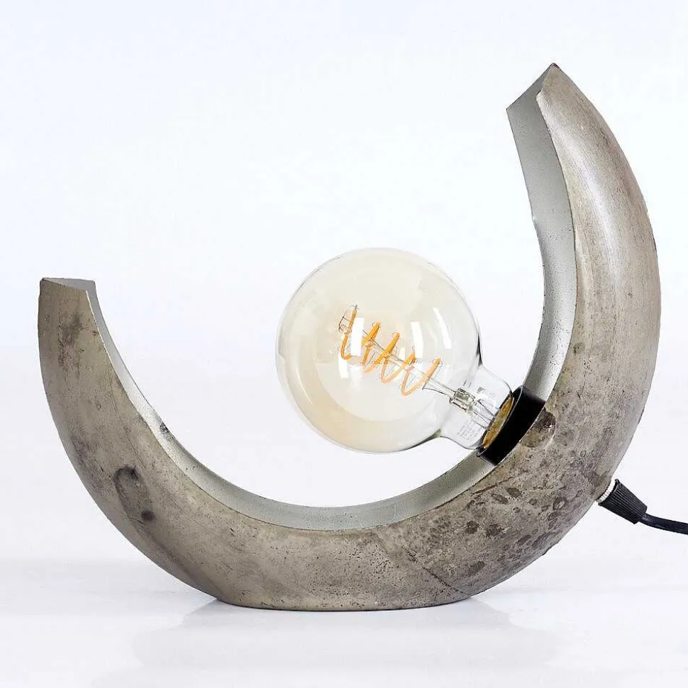 Lampe De Table Magredis Argent Oxyde, 1 Lumiere